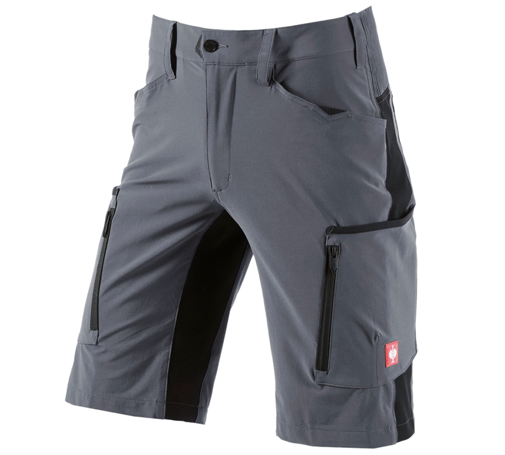Pracovné nohavice: Šortky e.s.vision stretch, pánske + sivá/čierna