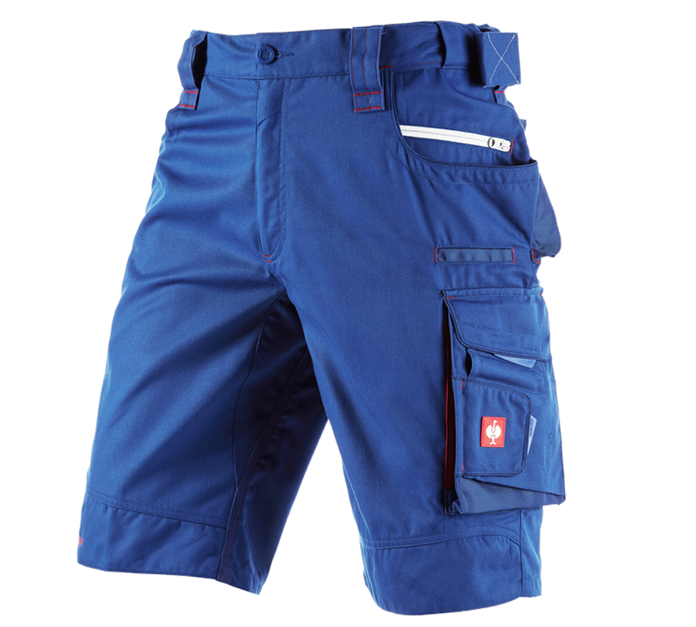 Pracovné nohavice: Šortky e.s.motion 2020 + nevadzovo modrá/ohnivá červená