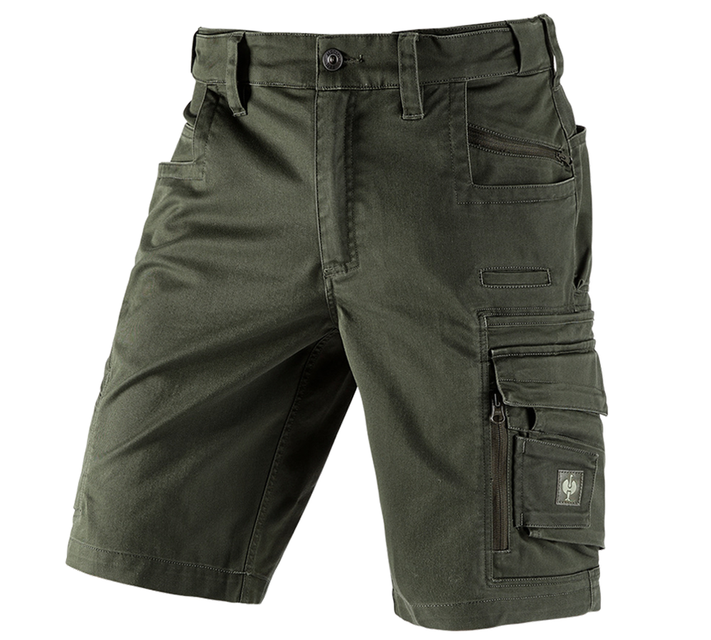 Pracovné nohavice: Šortky e.s.motion ten + maskáčová zelená