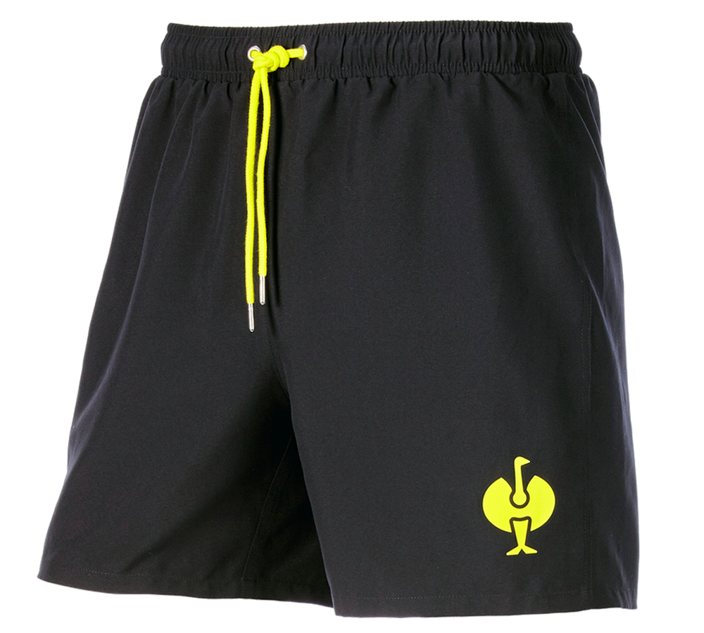 Témy: Plavecké šortky e.s.trail + čierna/acidová žltá