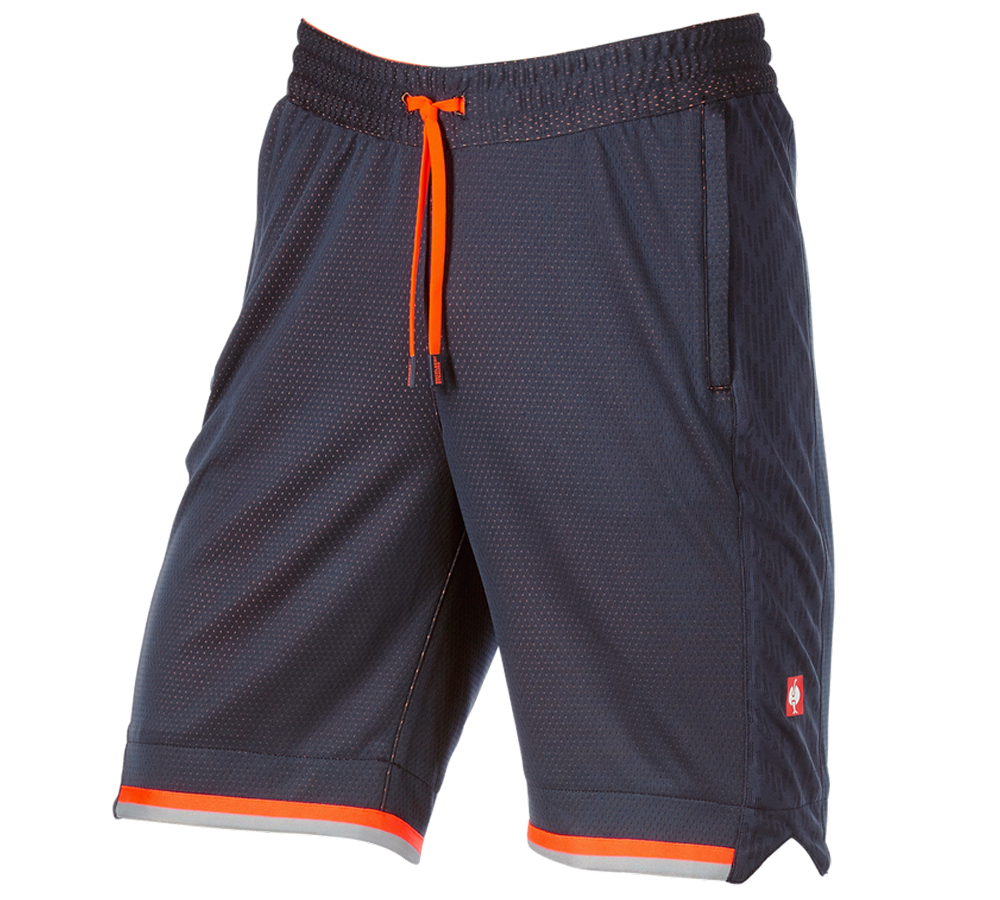 Pracovné nohavice: Funkčné šortky e.s.ambition + tmavomodrá/výstražná oranžová