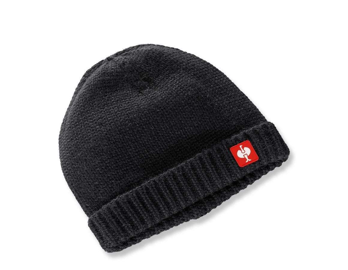 Studená: Štrikovaná čapica e.s.roughtough + čierna