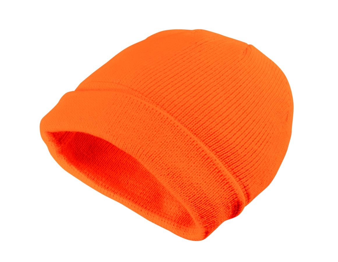 Doplnky: Zimná štrikovaná čapica Neon + oranžová