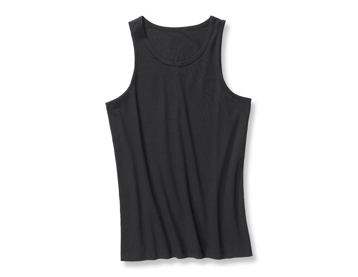 Spodná bielizeň | Termo oblečenie: Tričko bez rukávov e.s.cotton stretch + čierna