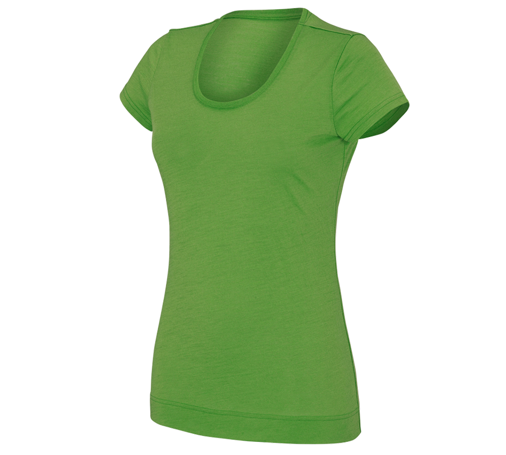 Tričká, pulóvre a košele: Tričko e.s. merino light, dámske + morská zelená