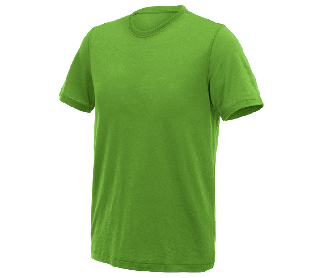 Tričká, pulóvre a košele: Tričko e.s. merino light + morská zelená