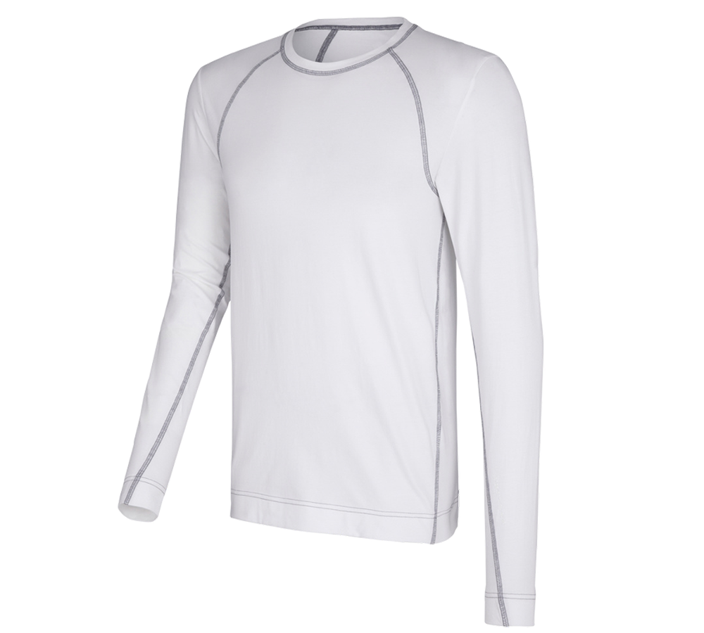 Studená: Tričko s dlhým rukávom e.s. cotton stretch + biela
