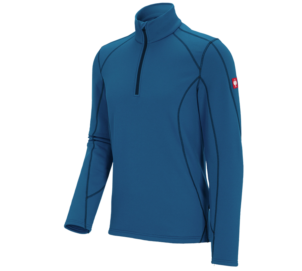 Tričká, pulóvre a košele: Funkčný sveter thermo stretch e.s.motion 2020 + atolová/tmavomodrá