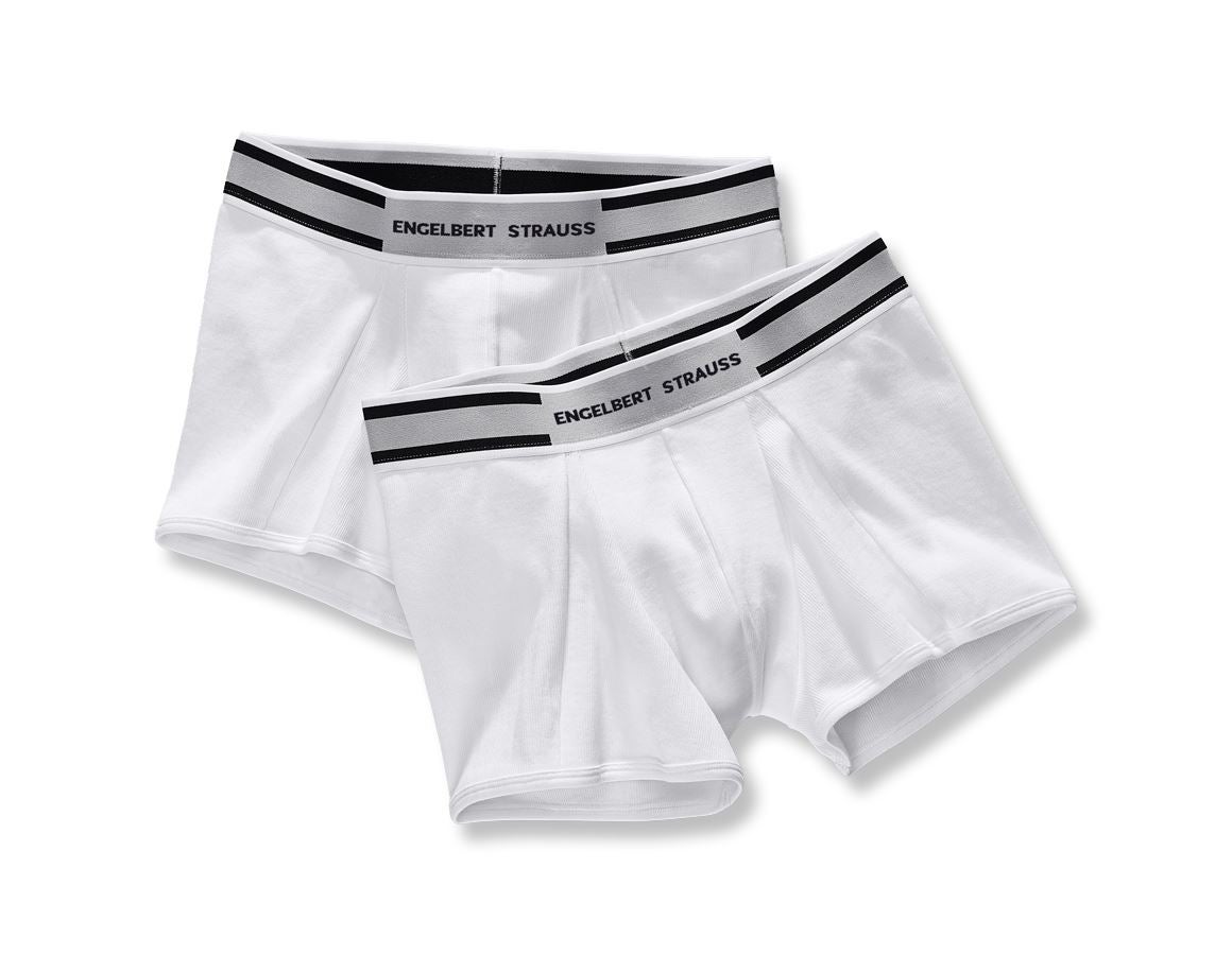 Spodná bielizeň | Termo oblečenie: boxerky e.s. cotton rib, balenie 2 ks + biela+biela