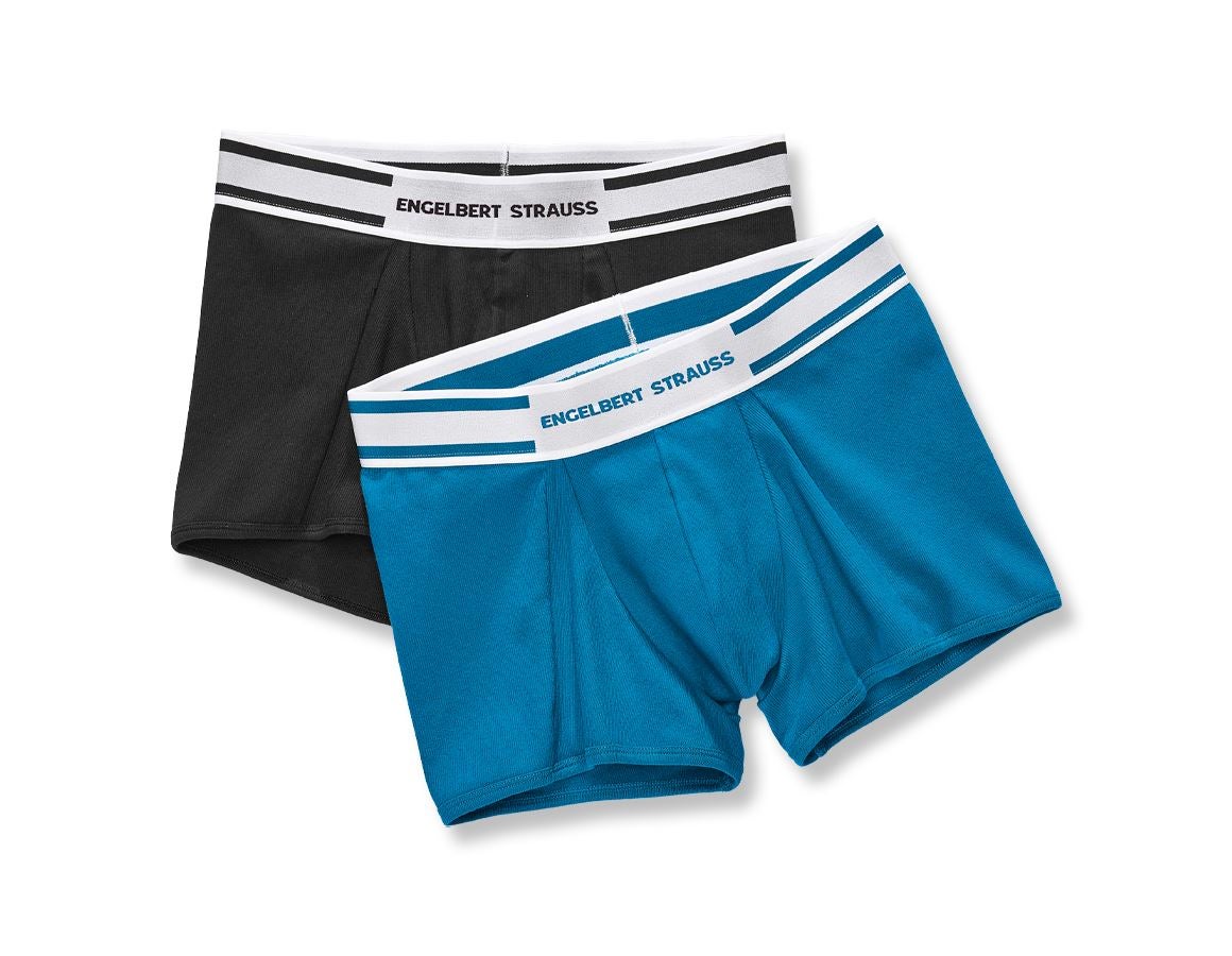Spodná bielizeň | Termo oblečenie: boxerky e.s. cotton rib, balenie 2 ks + čierna+atolová