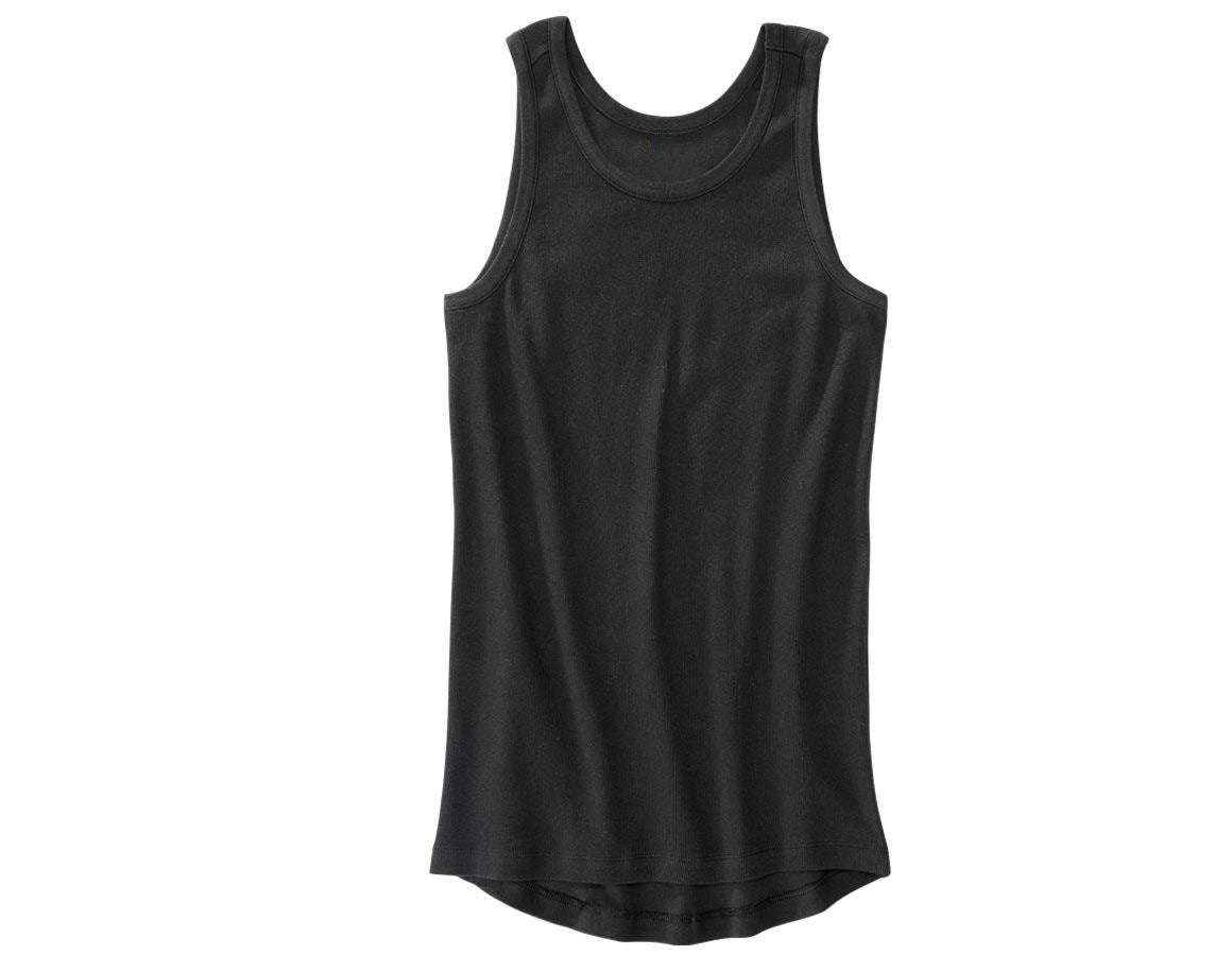 Spodná bielizeň | Termo oblečenie: Tričko bez rukávov e.s. cotton rib + čierna