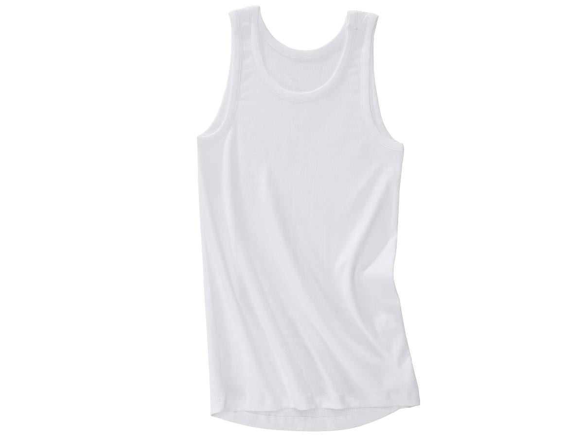 Spodná bielizeň | Termo oblečenie: Tričko bez rukávov e.s. cotton rib + biela