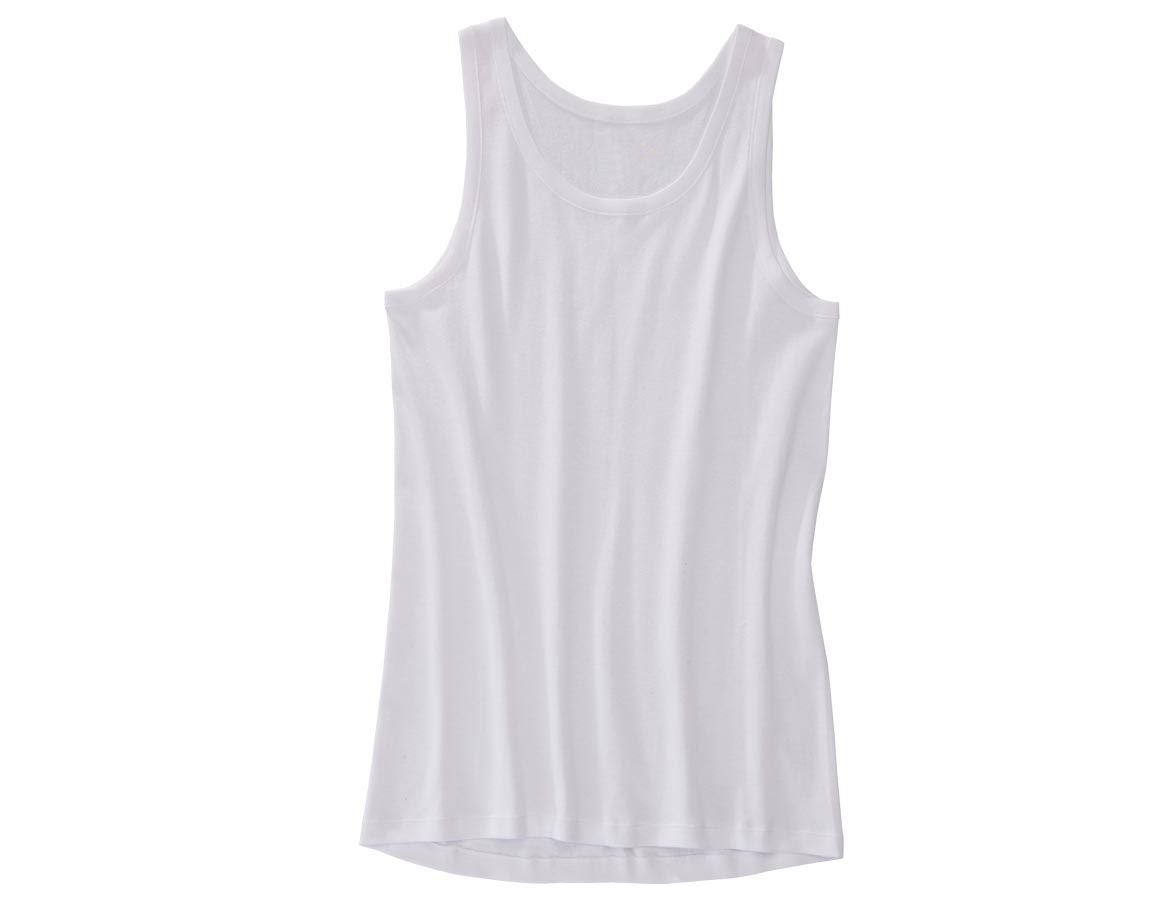 Spodná bielizeň | Termo oblečenie: Tielko s jemným rebrovým vzorom e.s. classic + biela