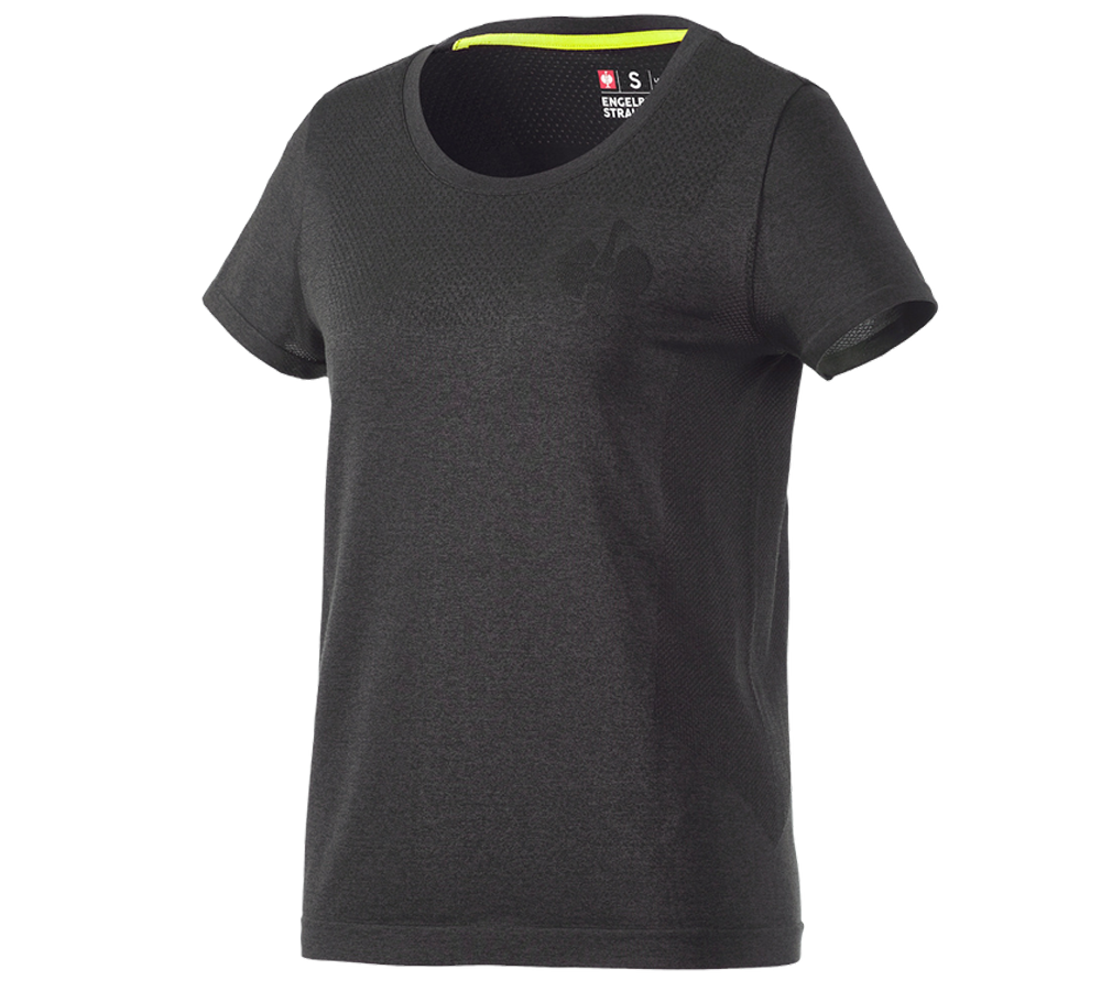 Tričká, pulóvre a košele: Tričko seamless e.s.trail, dámske + čierna melanž