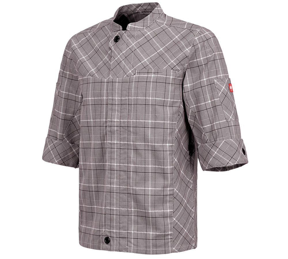 Tričká, pulóvre a košele: Pracovná bunda s krátkym rukávom e.s.fusion,pánska + gaštanová/biela