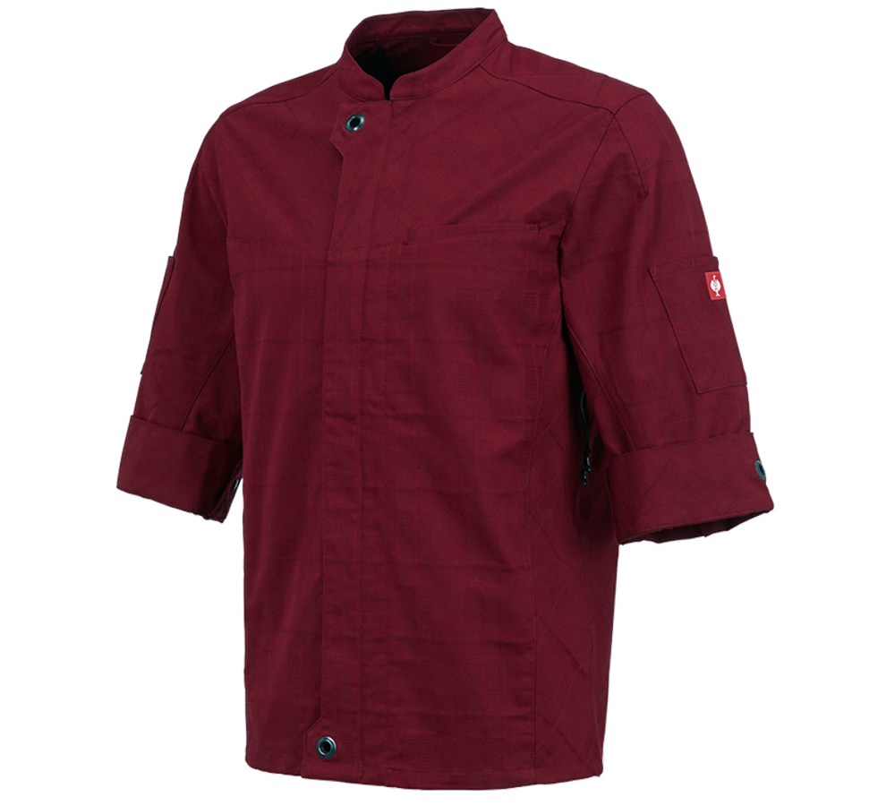 Pracovné bundy: Pracovná bunda s krátkym rukávom e.s.fusion,pánska + rubínová