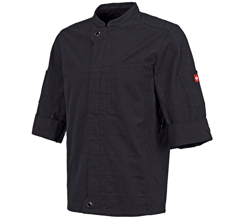 Tričká, pulóvre a košele: Pracovná bunda s krátkym rukávom e.s.fusion,pánska + čierna