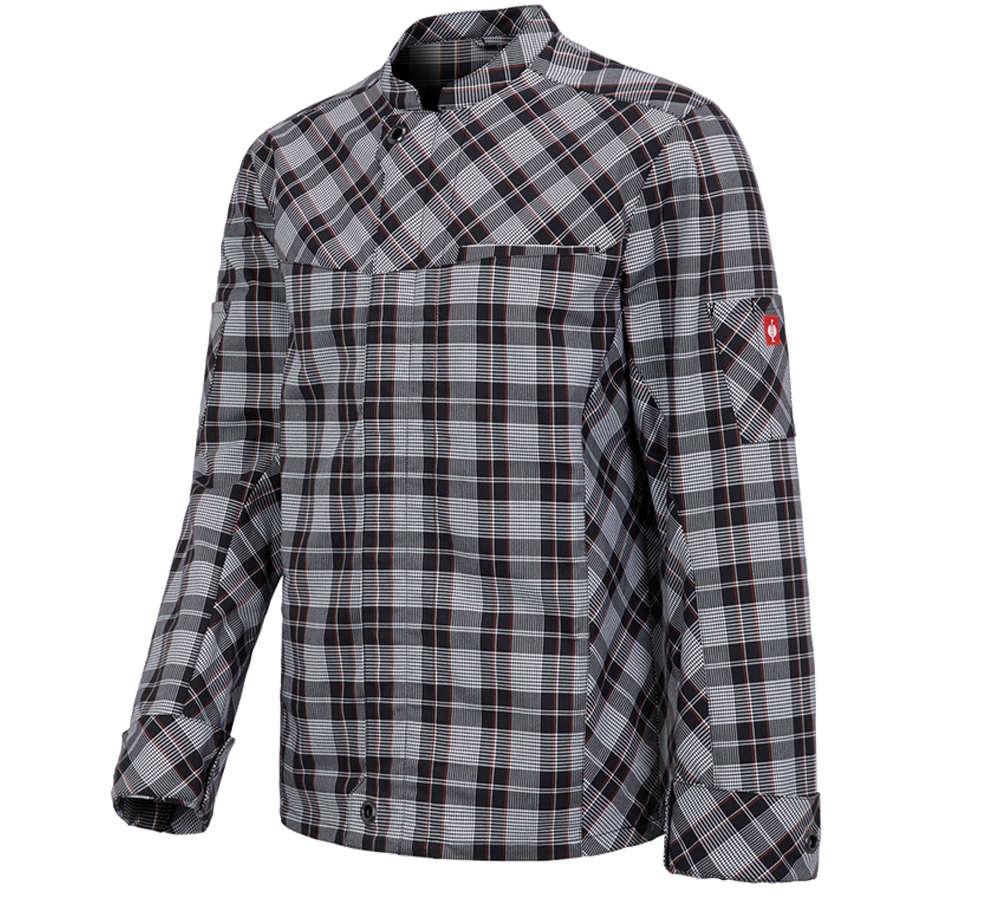 Tričká, pulóvre a košele: Pracovná bunda s dlhým rukávom e.s.fusion, pánska + čierna/biela/červená