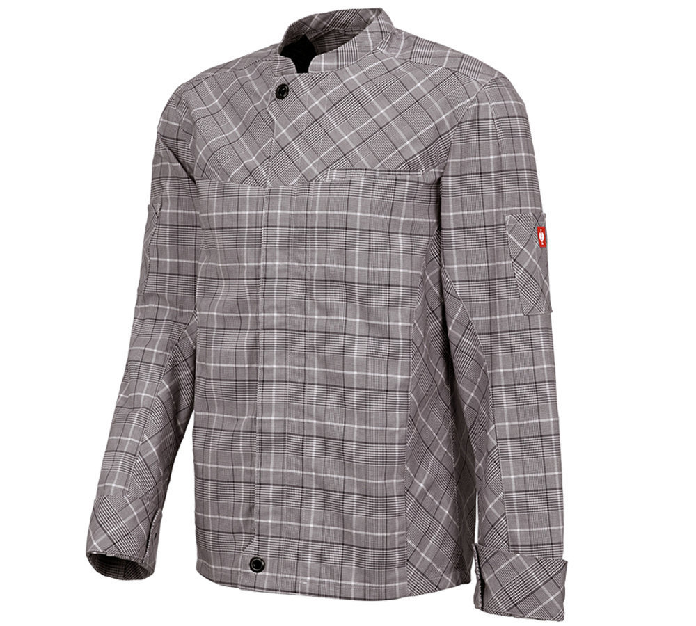 Tričká, pulóvre a košele: Pracovná bunda s dlhým rukávom e.s.fusion, pánska + gaštanová/biela