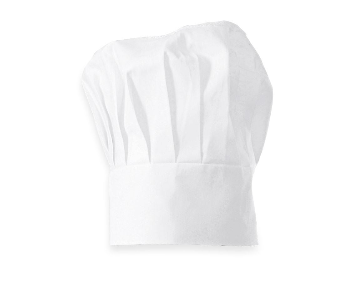 Doplnky: Kuchárska čapica + biela