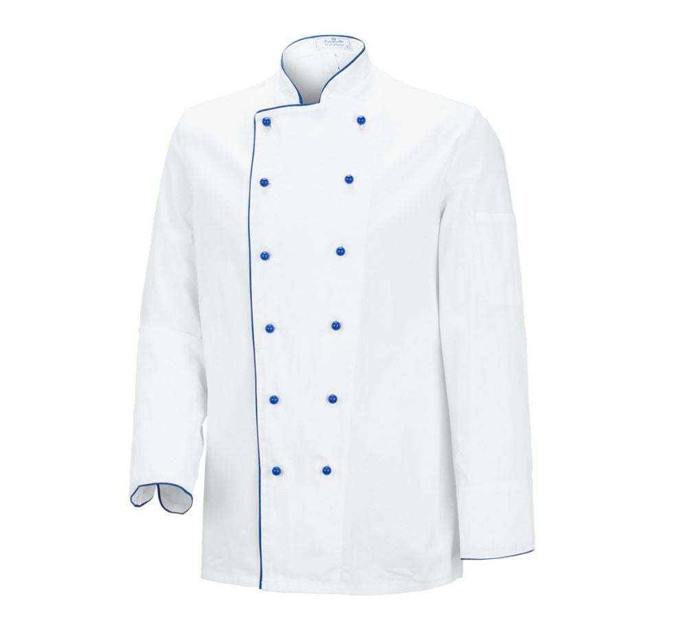 Tričká, pulóvre a košele: Kuchárska bunda Image + biela/modrá