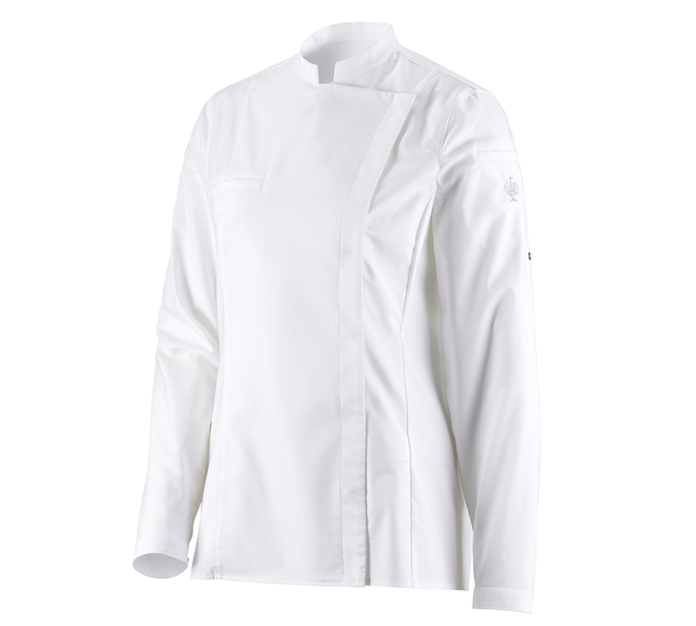 Tričká, pulóvre a košele: Kuchárska košeľa e.s., dámska + biela