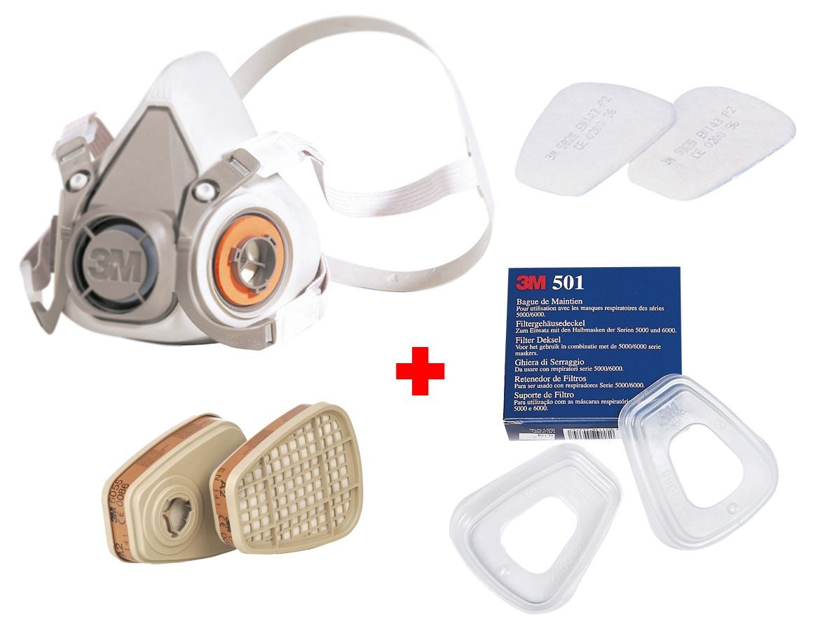 Ochranné dýchacie masky: Súprava masiek 3M 6200