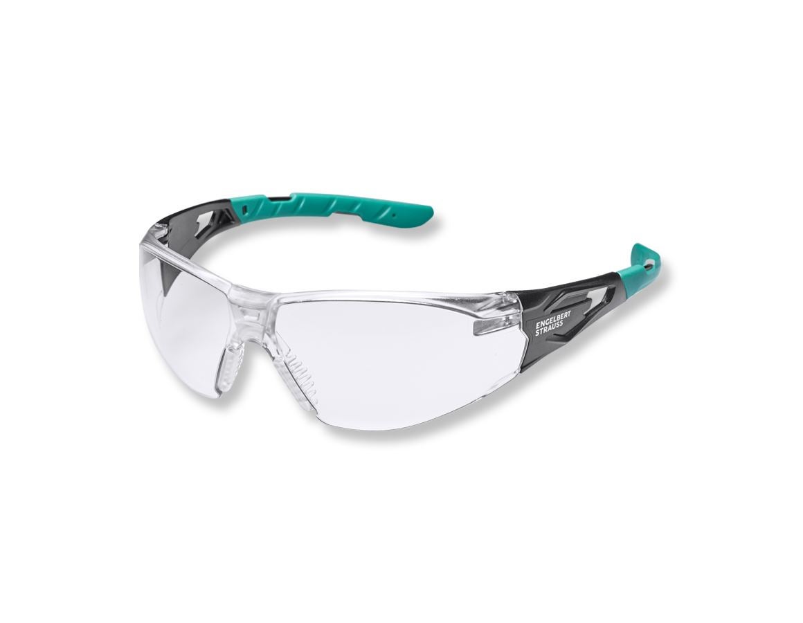 Ochranné okuliare: Dámske ochranné okuliare e.s. Wise + číra-transparentná/tyrkysová