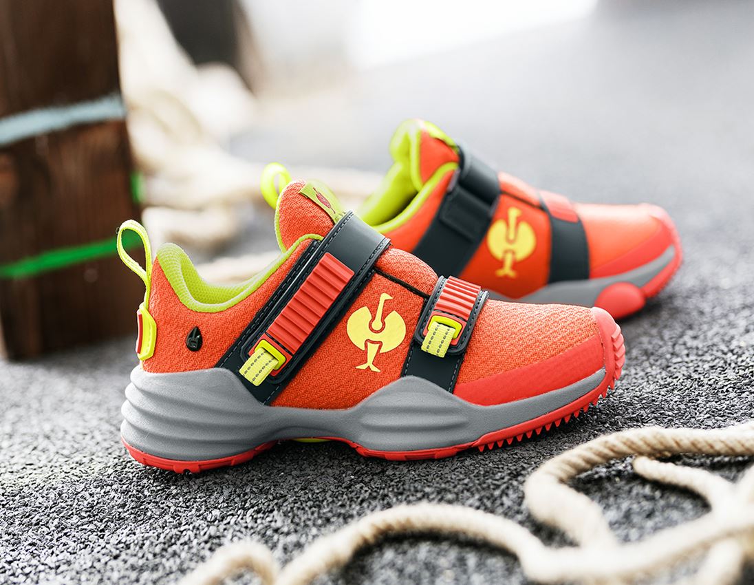 Detská obuv: Viacúčelová obuv e.s. Waza, detská + solárna červená/výstražná žltá