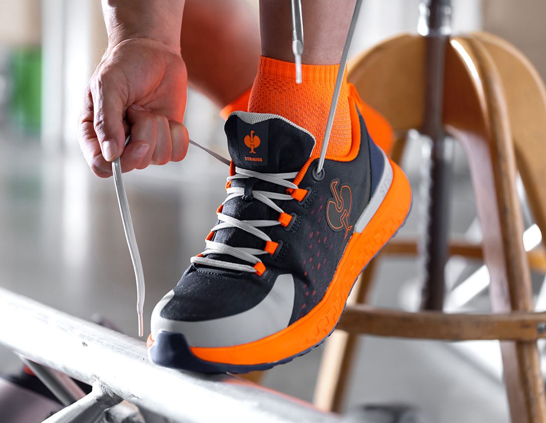 Obuv: SB Bezpečnostná obuv e.s. Comoe low + tmavomodrá/výstražná oranžová 2