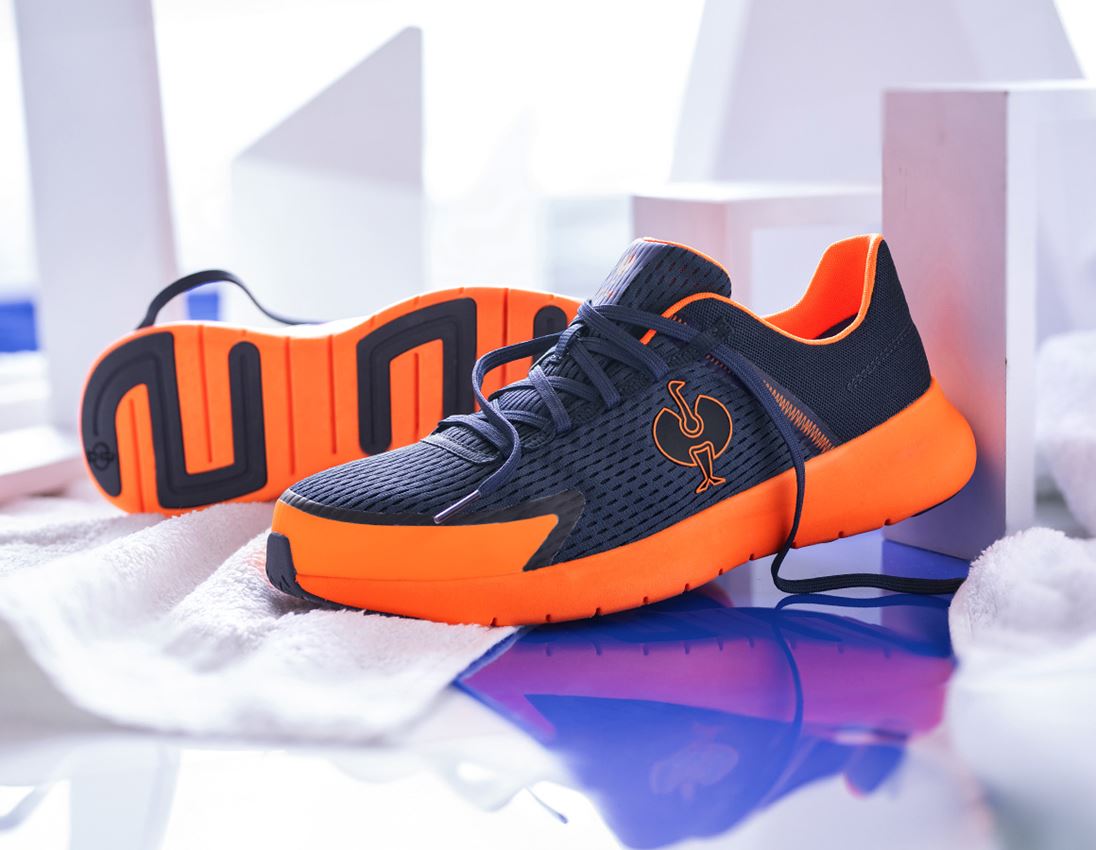 Obuv: SB Bezpečnostná obuv e.s. Tarent low + tmavomodrá/výstražná oranžová 1