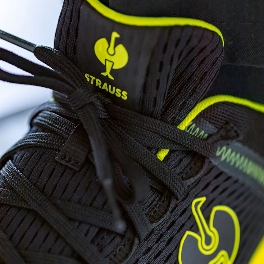 SB: SB Bezpečnostná obuv e.s. Tarent low + čierna/výstražná žltá 2