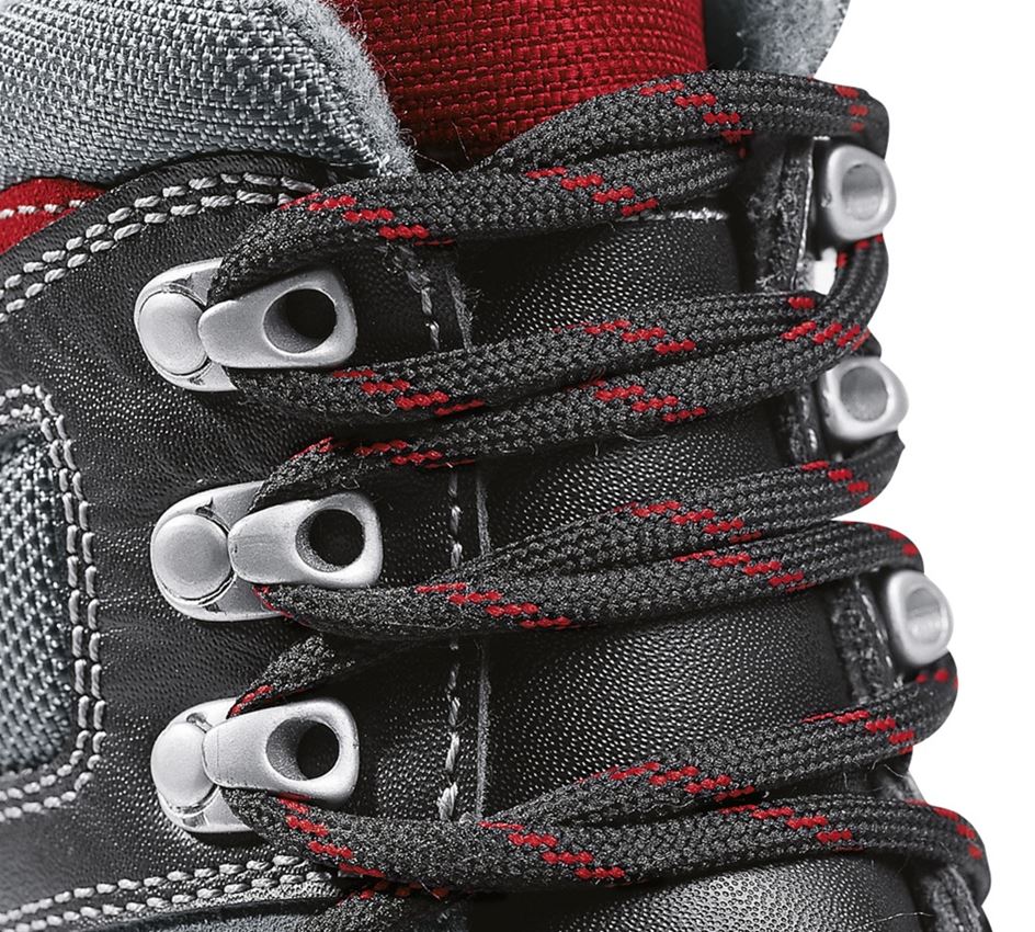 S3: S3 zimná vysoká bezpečnostná obuv Lech + čierna/antracitová/červená 2