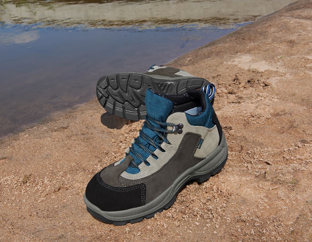 Strechári / Tesári / Pokrývač obuv: S3 bezpečnostná obuv Oberstdorf + sivá/námornícka modrá/čierna