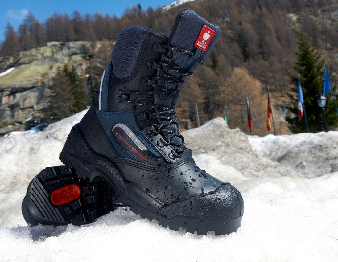 S3: S3 zimná vysoká bezpečnostná obuv Narvik II + čierna