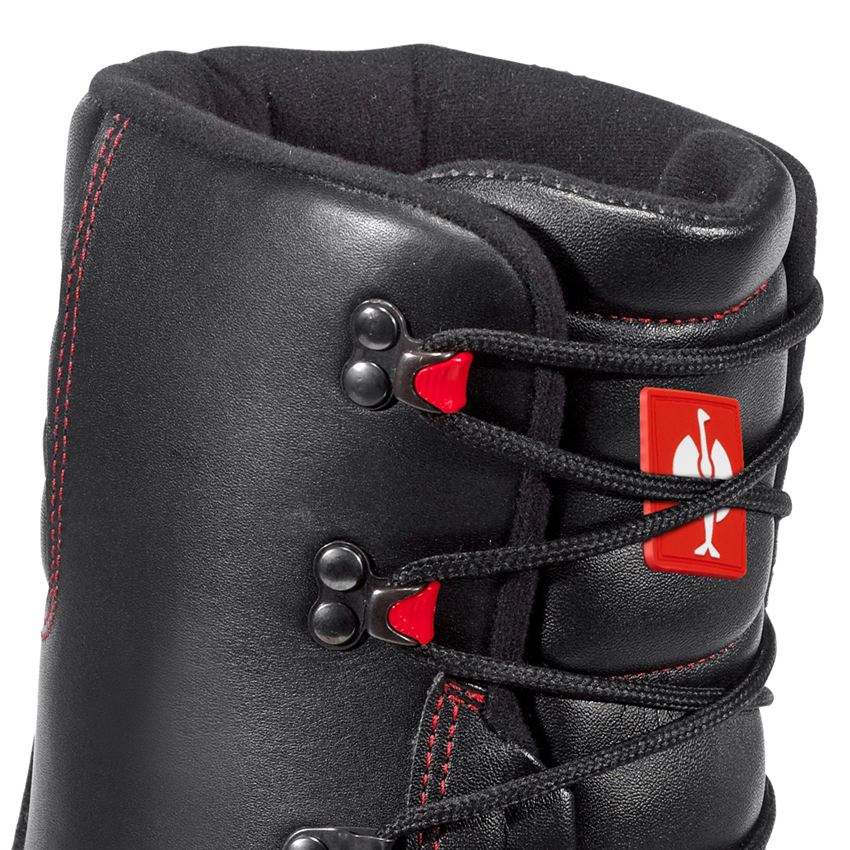 S3: S3 zimná vysoká bezpečnostná obuv Comfort12 + čierna/červená 2