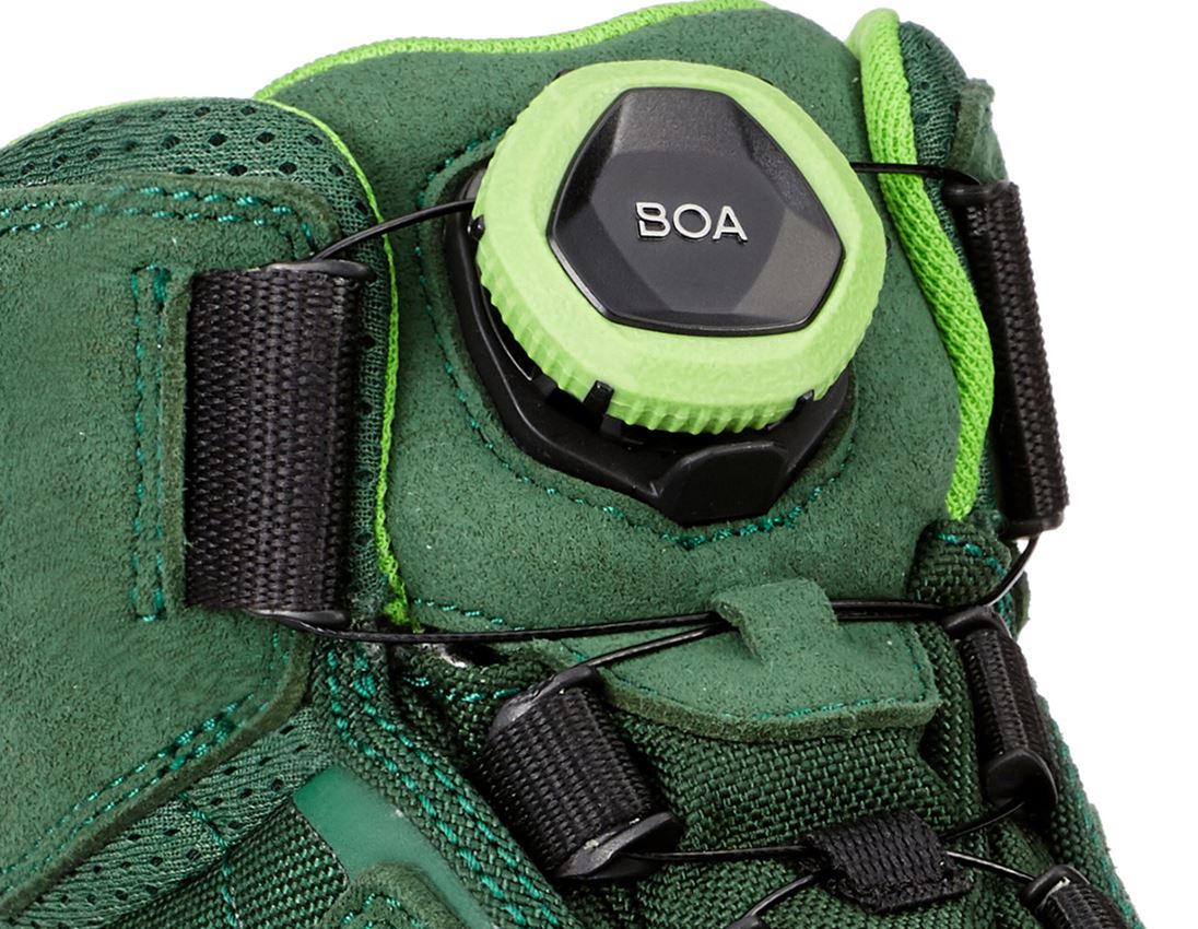 S3: e.s. S3 bezpečnostná obuv Kastra II mid + zelená/morská zelená 1