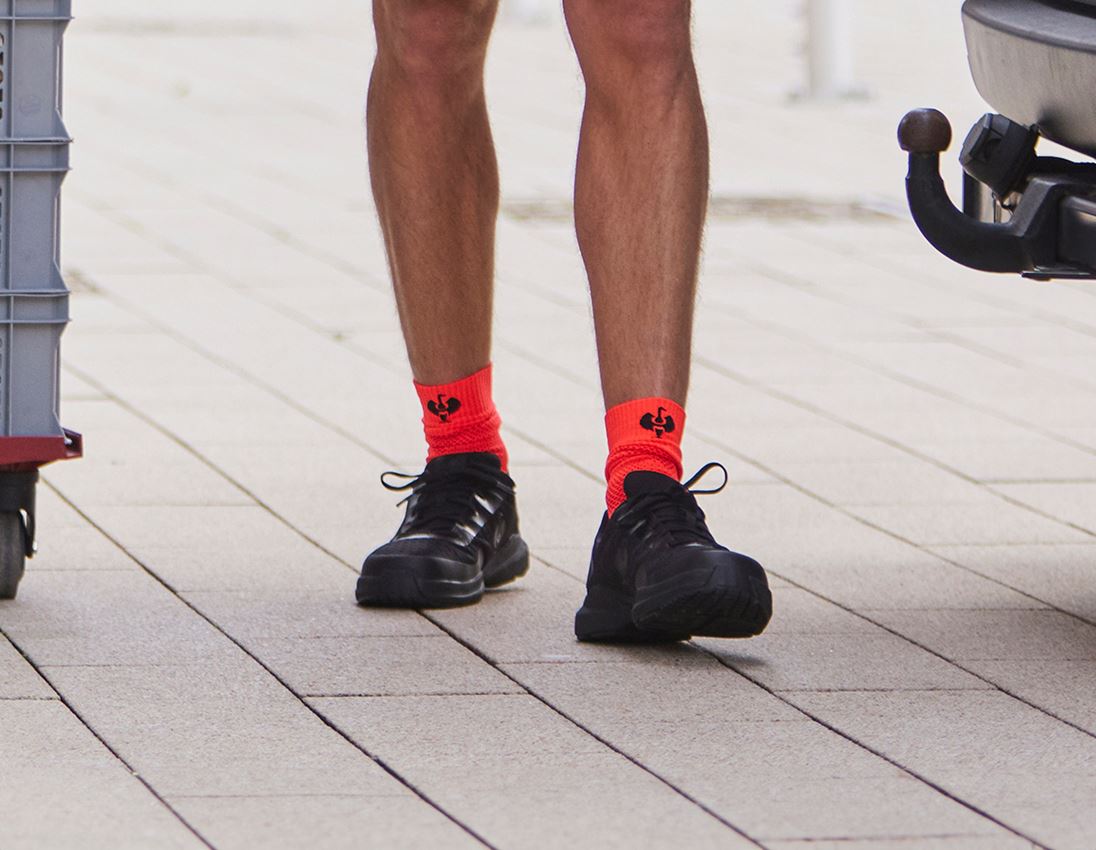 Ponožky | Pančuchy: e.s. Univerzálne ponožky Function light/high + výstražná červená/čierna 2