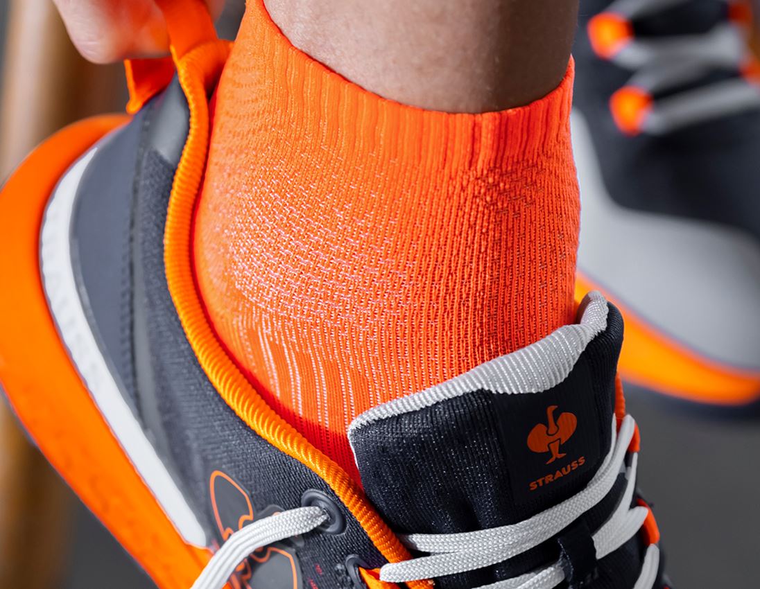 Odevy: e.s. Univerzálne ponožky Function light/low + výstražná oranžová/tmavomodrá 2