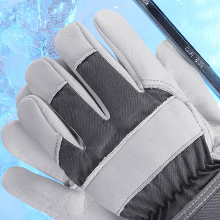 Koža: Zimné rukavice z lícovanej usne Yukon 2