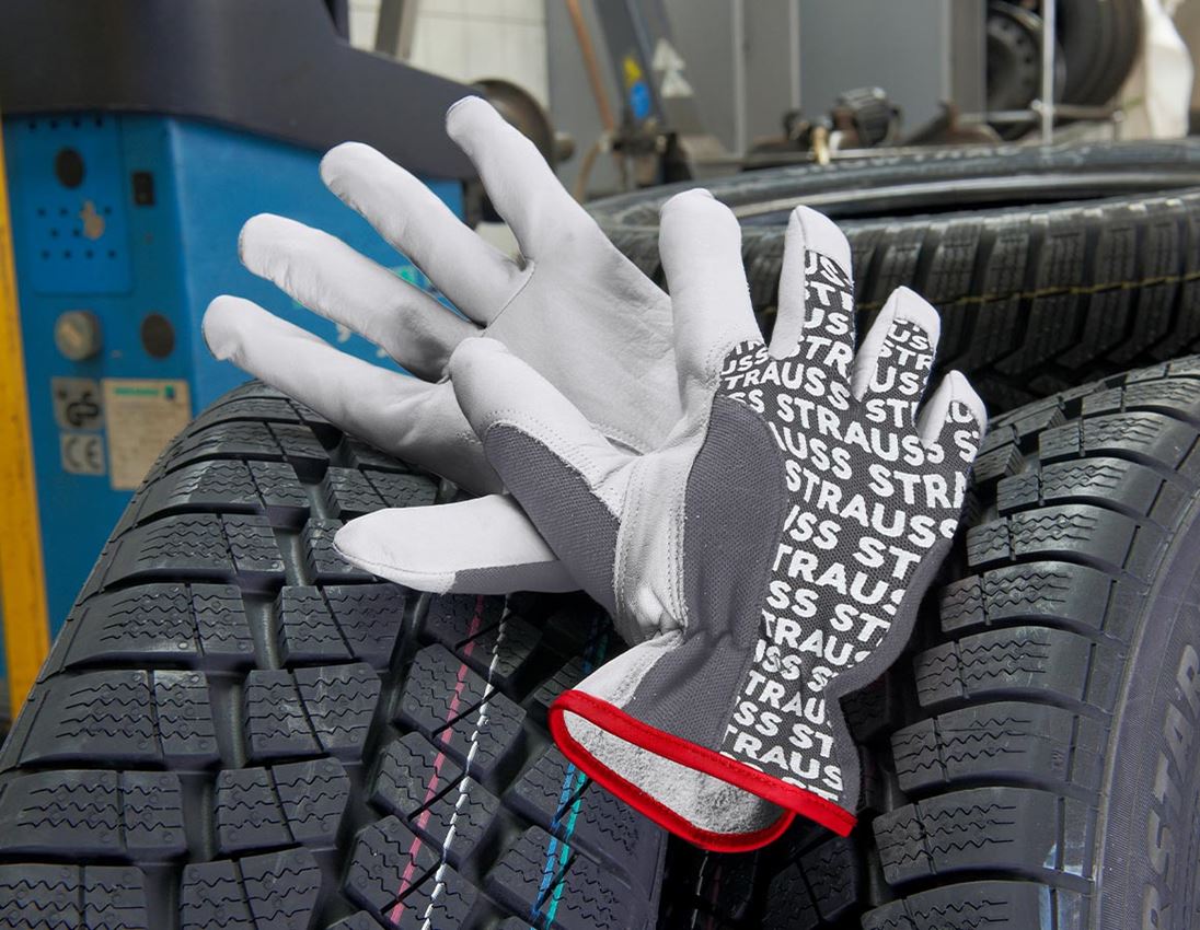 Koža: Cestárske rukavice z kože nappa Driver Profi