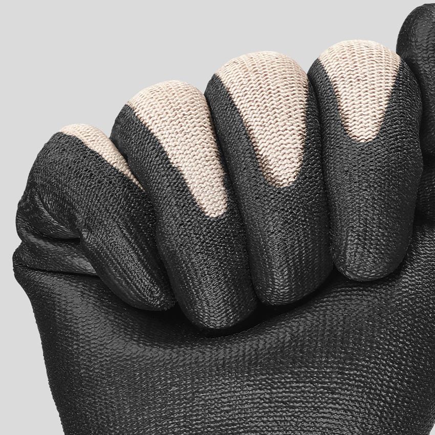 S povrchovou úpravou: PU ochranné rukavice voči prerezaniu, cut B 2