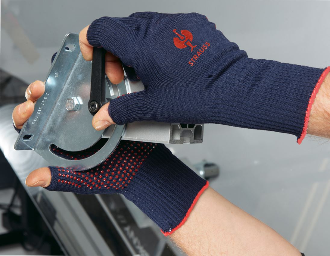S povrchovou úpravou: Úpletové rukavice z PVC Rondo Präzision