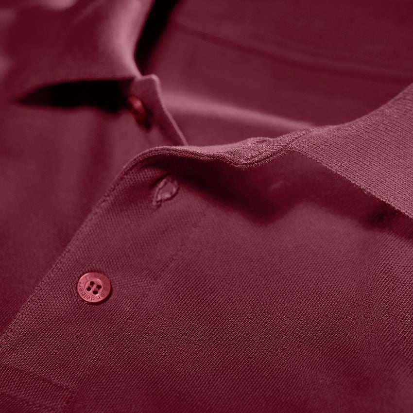 Tričká, pulóvre a košele: Polo tričko s dlhým rukávom e.s. cotton pocket + bordová 2