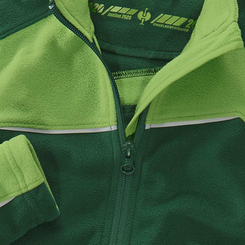 Bundy: Flísová bunda e.s.motion 2020, detská + zelená/morská zelená 2