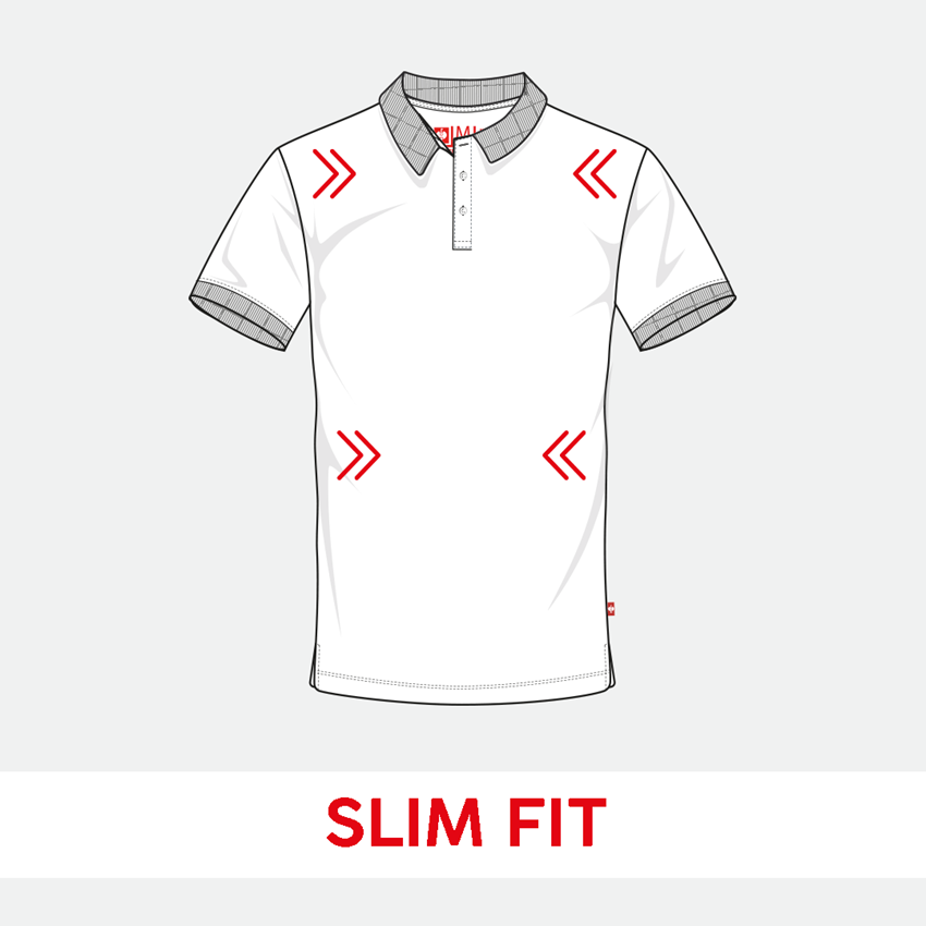 Témy: Piqué tričko e.s. cotton stretch, slim fit + ohnivá červená 2