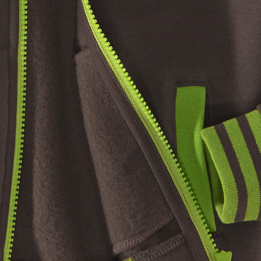 Tričká, pulóvre a košele: Mikina s kapucňou e.s.motion 2020, detská + gaštanová/morská zelená 2