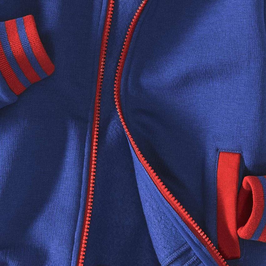 Tričká, pulóvre a košele: Mikina s kapucňou e.s.motion 2020, detská + nevadzovo modrá/ohnivá červená 2