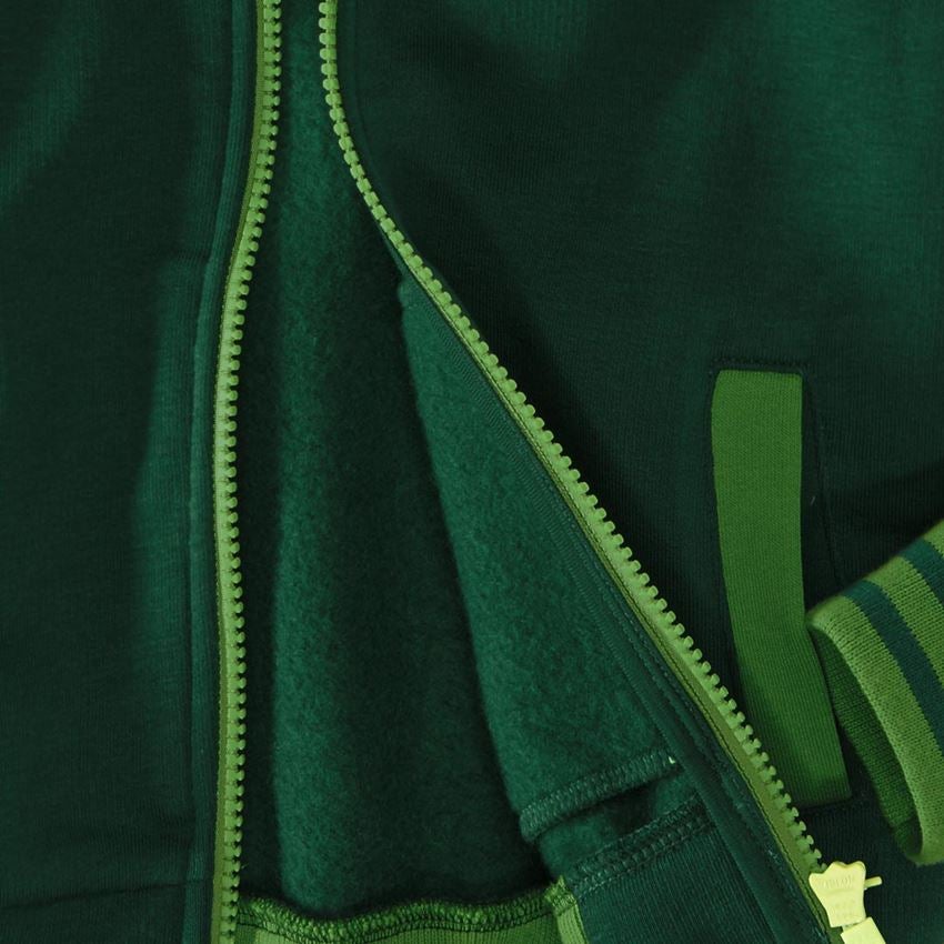 Tričká, pulóvre a košele: Mikina s kapucňou e.s.motion 2020, detská + zelená/morská zelená 2
