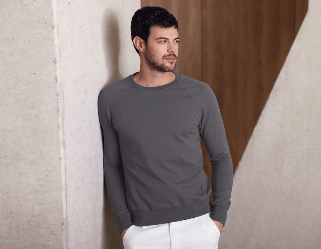 Tričká, pulóvre a košele: Mikina e.s. cotton stretch + antracitová